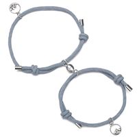 Wholesale Fashion Solid Color Magnetic Couple Bracelet sku image 4
