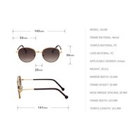 Fashion Round Frame Sunglasses Wholesale main image 4