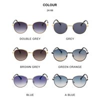 Fashion Round Frame Sunglasses Wholesale main image 3