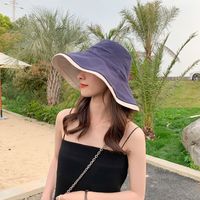 Fashion Dome Sunshade Sunscreen Big Brim Double-sided Hat main image 3