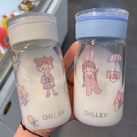 Fashion Printing Portable Mini Glass Water Cup Wholesale main image 4