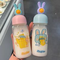 Fashion Rabbit Duck Cute Portable Glass Water Cup Wholesale main image 6