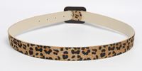 Cinturón Con Hebilla Cuadrada Con Estampado De Leopardo Coreano main image 6