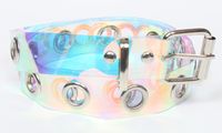 Einfacher Kontrastfarben Transparenter Pvc-gürtel main image 4