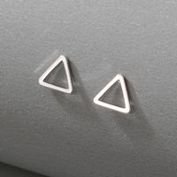 Fashion New Style Simple Alloy Geometric Triangle Earrings main image 2