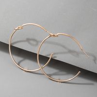 New Fashion Style Simple Knotted Large Circle Geometric Earrings main image 5