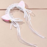 Fashion New Simple Style Cat Ear Fringed Bell Headband main image 1