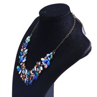 Fashion Colorful Petals Gemstone Alloy Necklace Wholesale main image 3