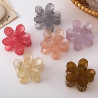 Korean Transparent Jelly Color Flower Hair Clip main image 1