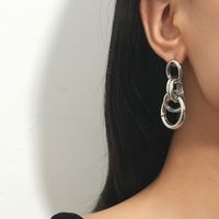Fashion Metal Circle Multi-layer Alloy Earrings Wholesale main image 1
