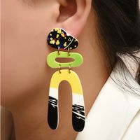 Fashion Geometric Acrylic Tassel Earrings Wholesale main image 1