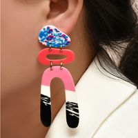 Fashion Geometric Acrylic Tassel Earrings Wholesale main image 3