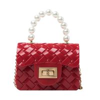 Fashion Candy Color Pearl Handle Mini Messenge Bag main image 6