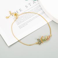 Mode Bunte Englische Mom Kupfer Eingelegt Zirkon Armband Großhandel main image 4