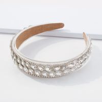 Fashion Wide-brimmed Alloy Diamond Headband main image 5