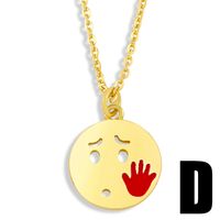 Fashion Creative Funny Expression Copper Necklace Wholesale sku image 7