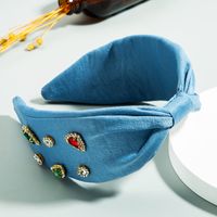 Korean Fashion New Style Knotted Solid Color Hair Band main image 6