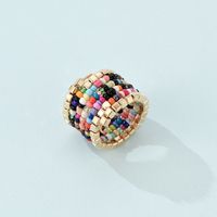 Bohemian Color Beads Multi-layer Integrated Ring main image 1