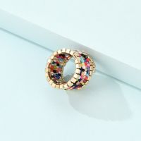 Bohemian Color Beads Multi-layer Integrated Ring main image 4