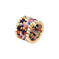Bohemian Color Beads Multi-layer Integrated Ring main image 6
