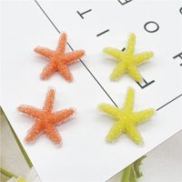 Pendientes De Estrella De Mar De Color Caramelo De Moda Simple Coreana main image 4