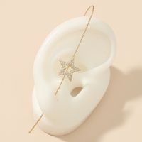 Fashion Word Slash Surround Ear Acupuncture Bone Clip sku image 3