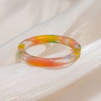 Retro Acrylic Color Geometric Ring Wholesale sku image 1