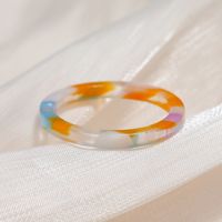 Retro Acrylic Color Geometric Ring Wholesale sku image 5