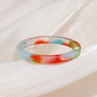 Retro Acrylic Color Geometric Ring Wholesale sku image 6