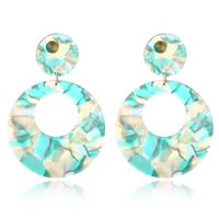 Elegant Marble Arylic Women's Drop Earrings sku image 2