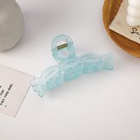 Korean Solid Color Frosted Large Catch Clip Wholesale sku image 1