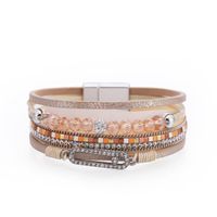 Bohemian Beaded Rhinestone Multilayer Bracelet sku image 1