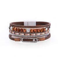 Bohemian Beaded Rhinestone Multilayer Bracelet sku image 5