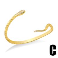 Bracelet Serpent Diamant Géométrique Punk sku image 3