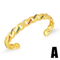 Personality Exaggerated Butterfly Open Bracelet sku image 1
