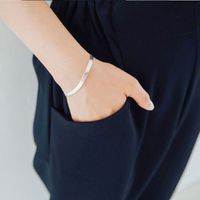 Korean Fashion Flat Snake Blade Bracelet main image 2