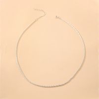 Simple Thin Sparkling Alloy Necklace main image 1