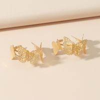 Fashion Simple Creative Hollow Butterfly Earrings main image 4