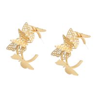 Fashion Simple Creative Hollow Butterfly Earrings main image 5