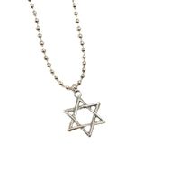 Simple Personality Creative Hollow Six-pointed Star Necklace main image 5
