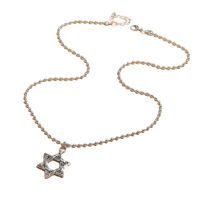 New Creative Style Retro Simple Hollow Six-pointed Star Necklace main image 6