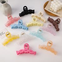 Korean Solid Color Frosted Large Catch Clip Wholesale main image 1