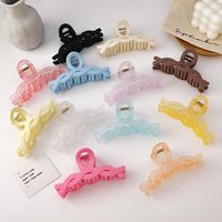 Korean Solid Color Frosted Large Catch Clip Wholesale main image 6