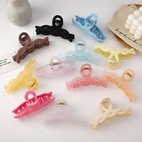 Korean Solid Color Frosted Large Catch Clip Wholesale main image 4