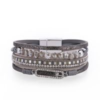 Bohemian Beaded Rhinestone Multilayer Bracelet main image 1