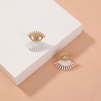 Fashion Diamond-studded Rhinestone Eyelashes Earrings main image 5