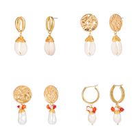 Fashion Hand-woven Long Pearl Earrings main image 6