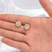 Simple Natural Color Shell Earrings Wholesale main image 5