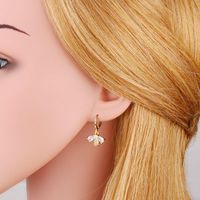 Korean Fashion Personality Simple Bee Parrot Zircon Earrings main image 6