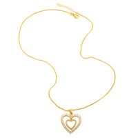 Simple Niche Hollow Heart-shaped Necklace main image 5